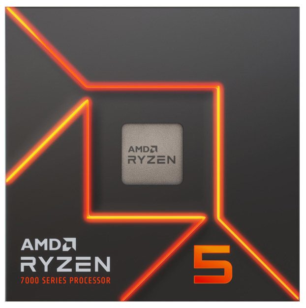 AMD - Procesador AMD Ryzen 5 7600 6-Core (4.7GHz-5.2GHz) 38MB AM5