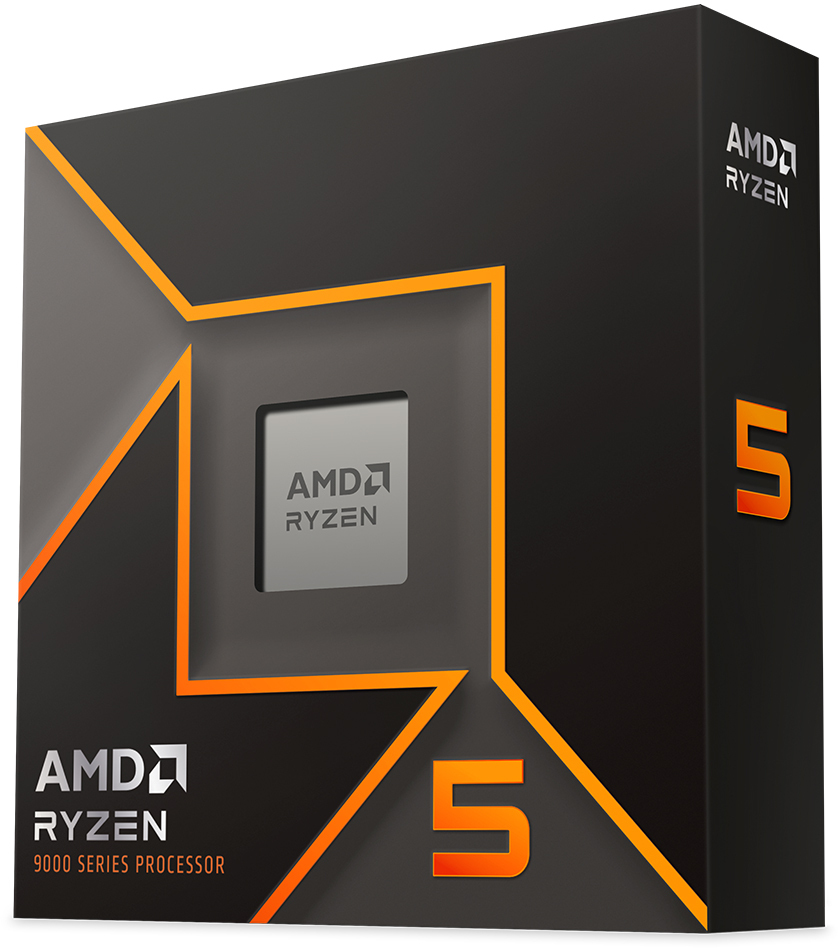 AMD - Procesador AMD Ryzen 5 9600X 6-Core (3.9GHz-5.4GHz) 32MB AM5