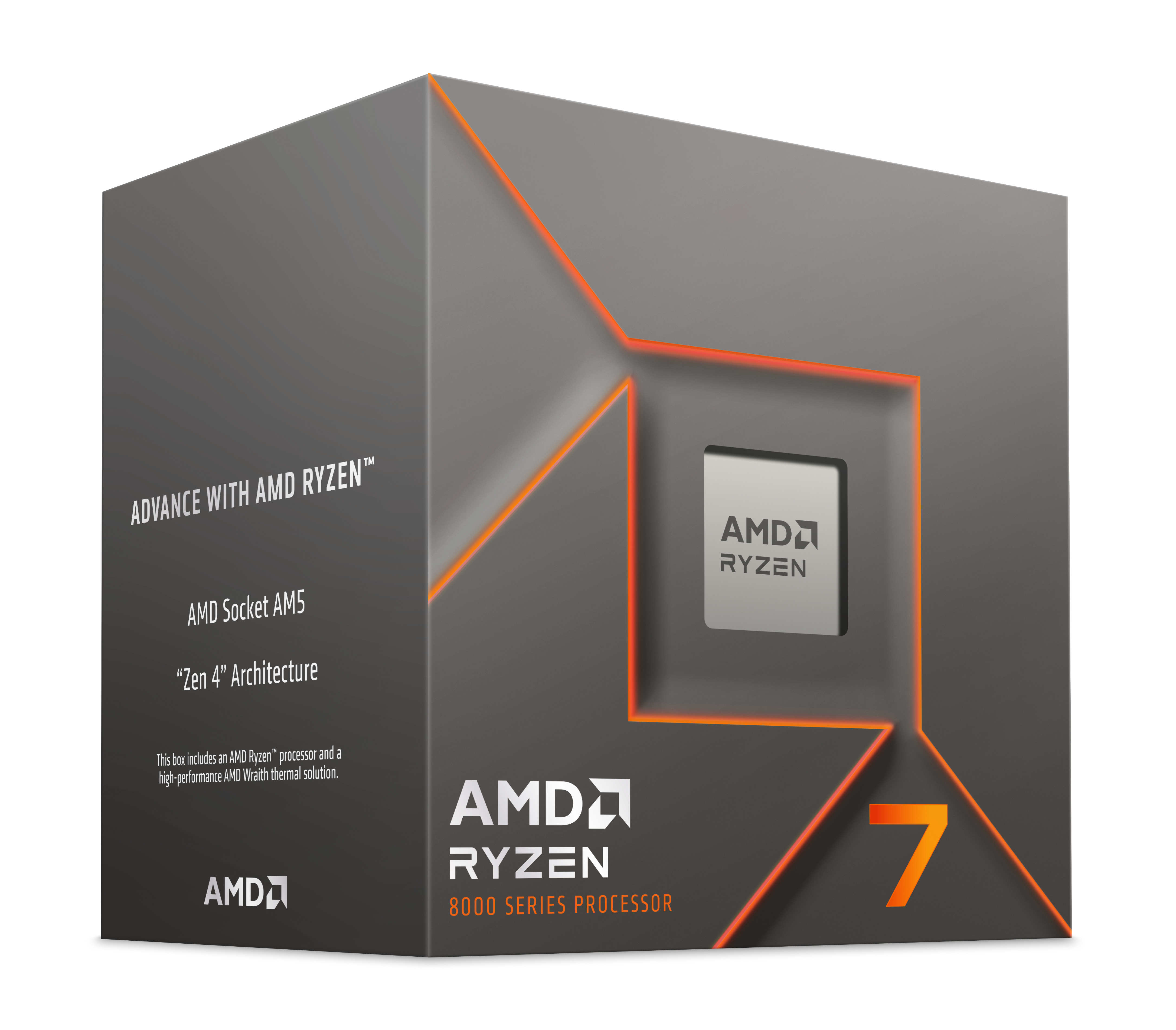 AMD - Procesador AMD Ryzen 7 8700F 8-Core (4.1GHz-5.0GHz) 24MB AM5