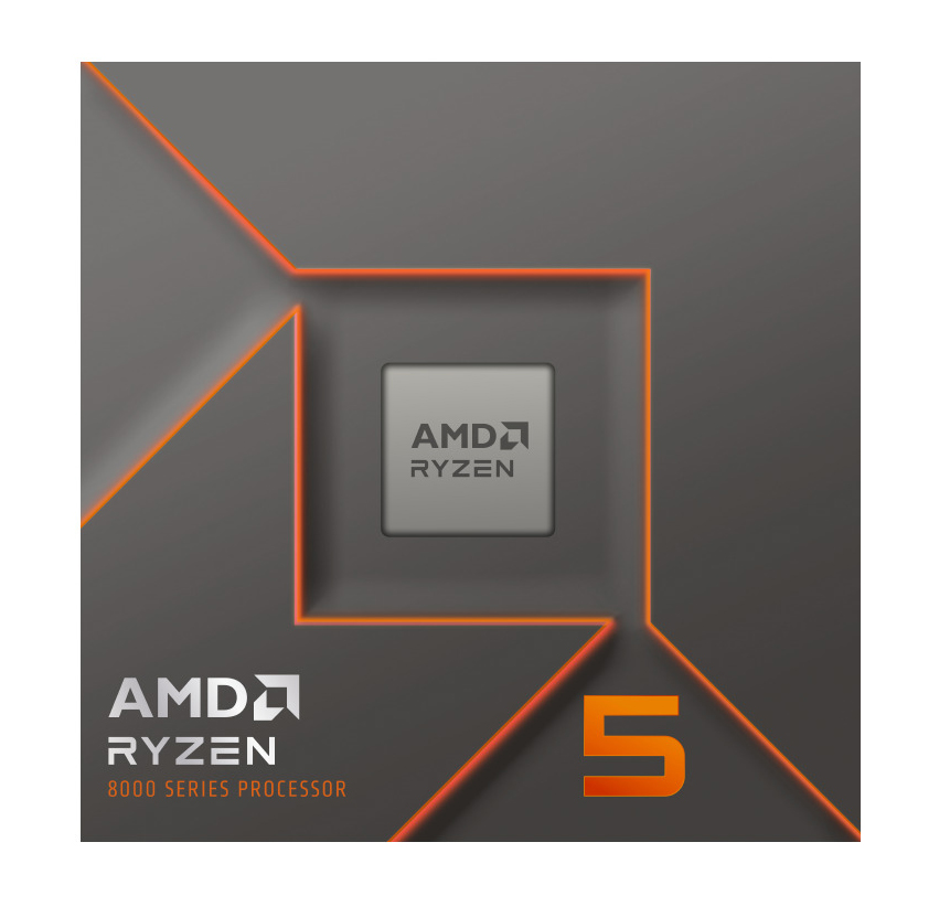 AMD - Procesador AMD Ryzen 5 8400F 6-Core (4.2GHz-4.7GHz) 22MB AM5