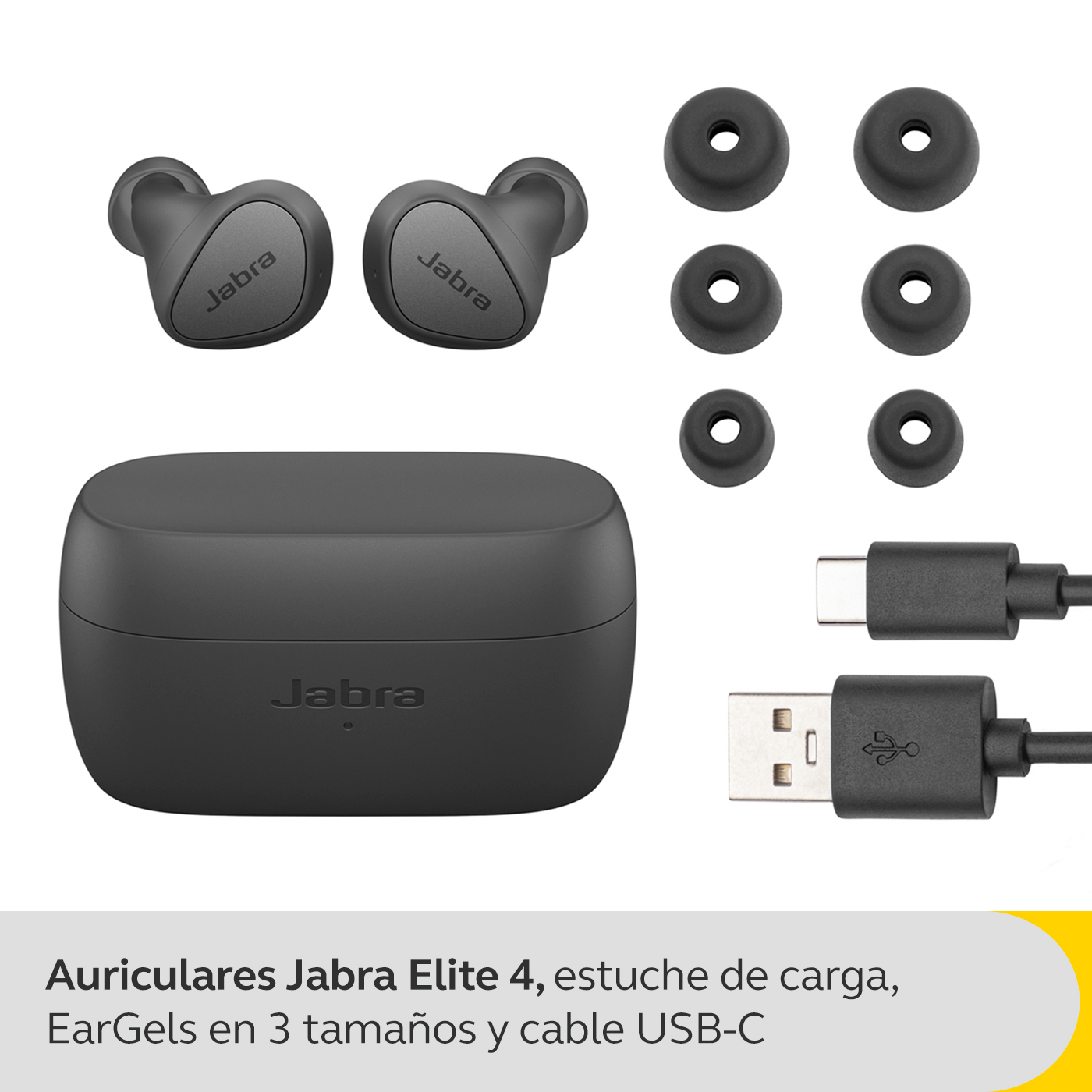 Jabra - Earbuds Jabra Elite 4 Dark Grey