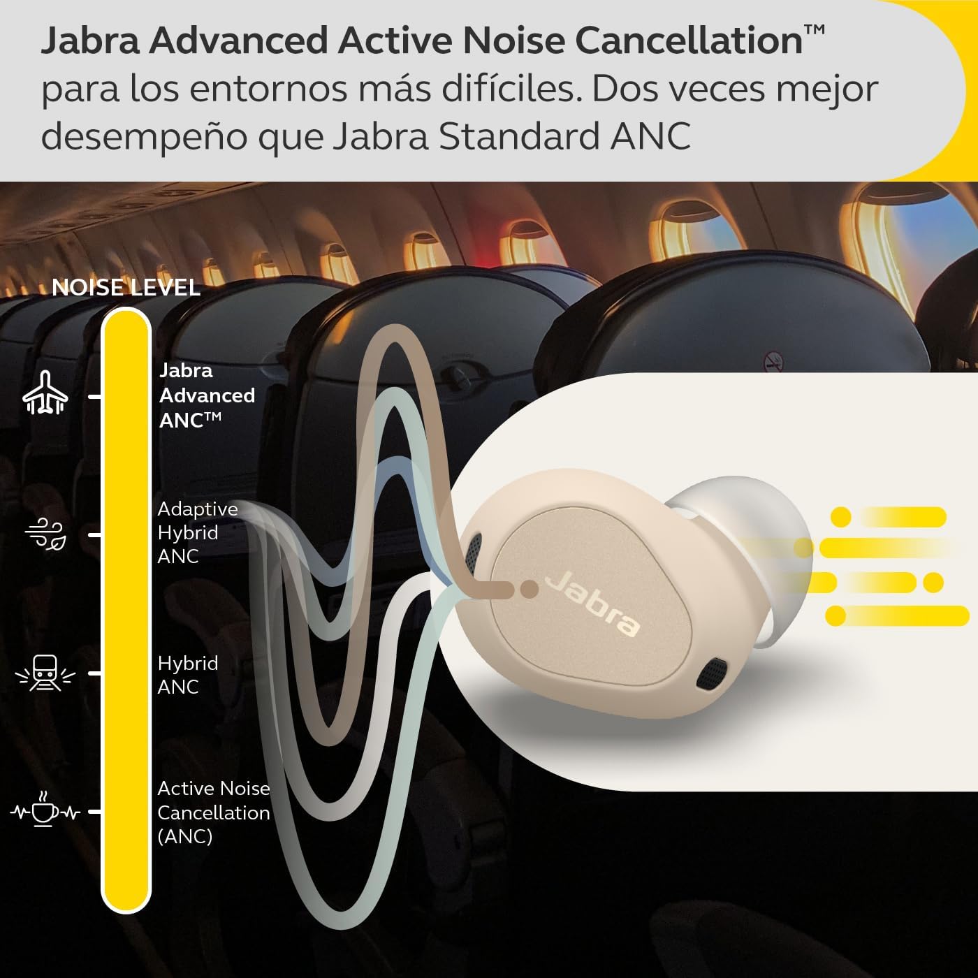 Jabra - Earbuds Jabra Elite 4 Light Beige