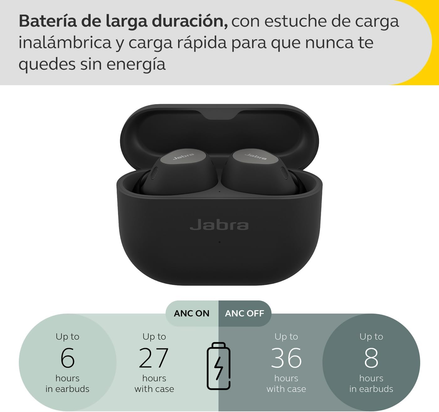 Jabra - Earbuds Jabra Elite 10 Titanium Black