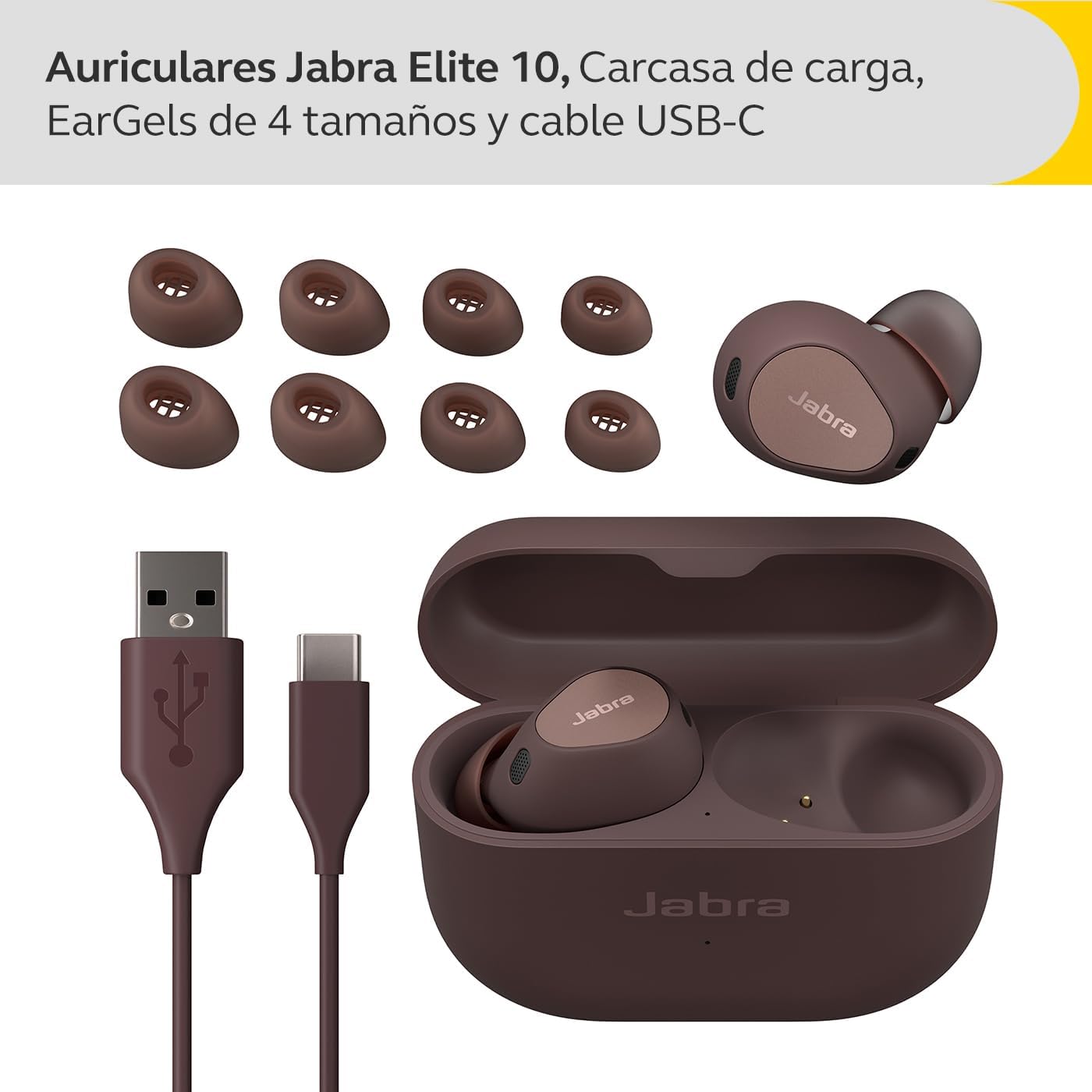 Jabra - Earbuds Jabra Elite 10 Cocoa