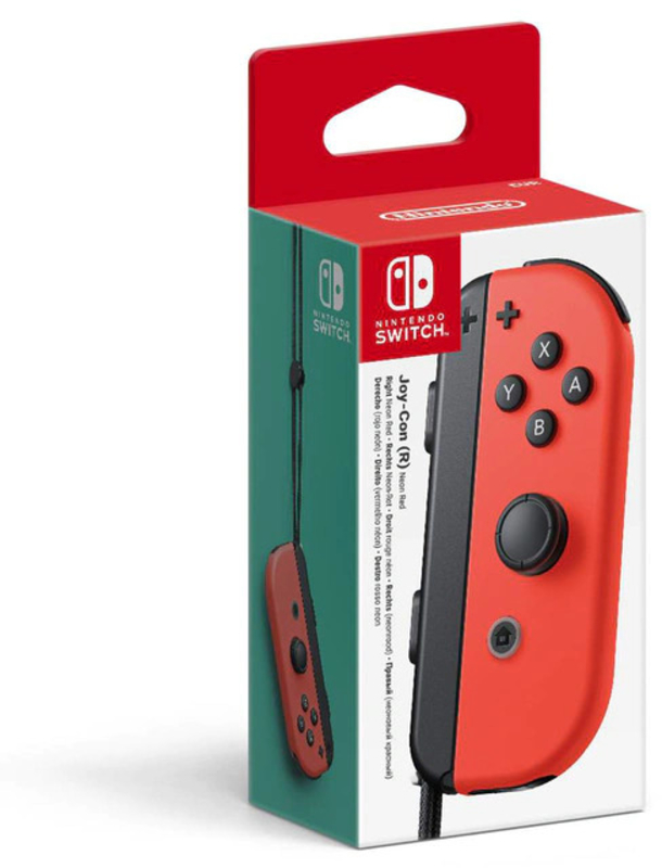 Nintendo - Mando Nintendo Joy-Con Derecho Rojo Neón