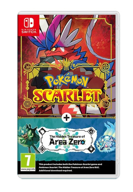 Juego Nintendo Switch Pokémon Scarlet + DLC The Hidden Treasure of Area Zero