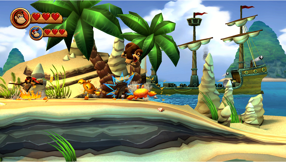 Nintendo - Juego Nintendo Donkey Kong Country Returns HD