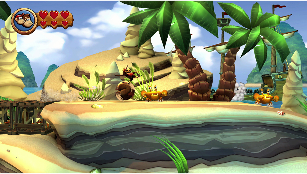 Nintendo - Juego Nintendo Donkey Kong Country Returns HD