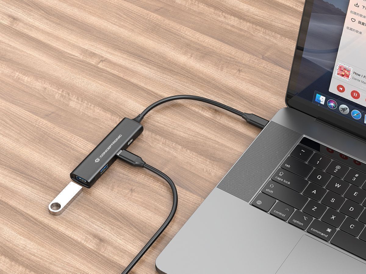 Conceptronic - HUB USB Conceptronic 4-in-1 USB-C 3.2 > 2x USB-C 3.0 + 2x USB-A