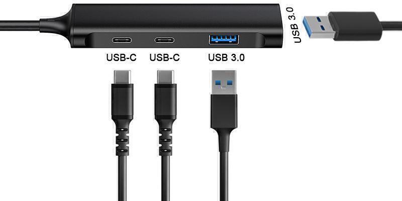 Conceptronic - HUB USB Conceptronic 4-in-1 USB-C 3.2 > 2x USB-C 3.0 + 2x USB-A