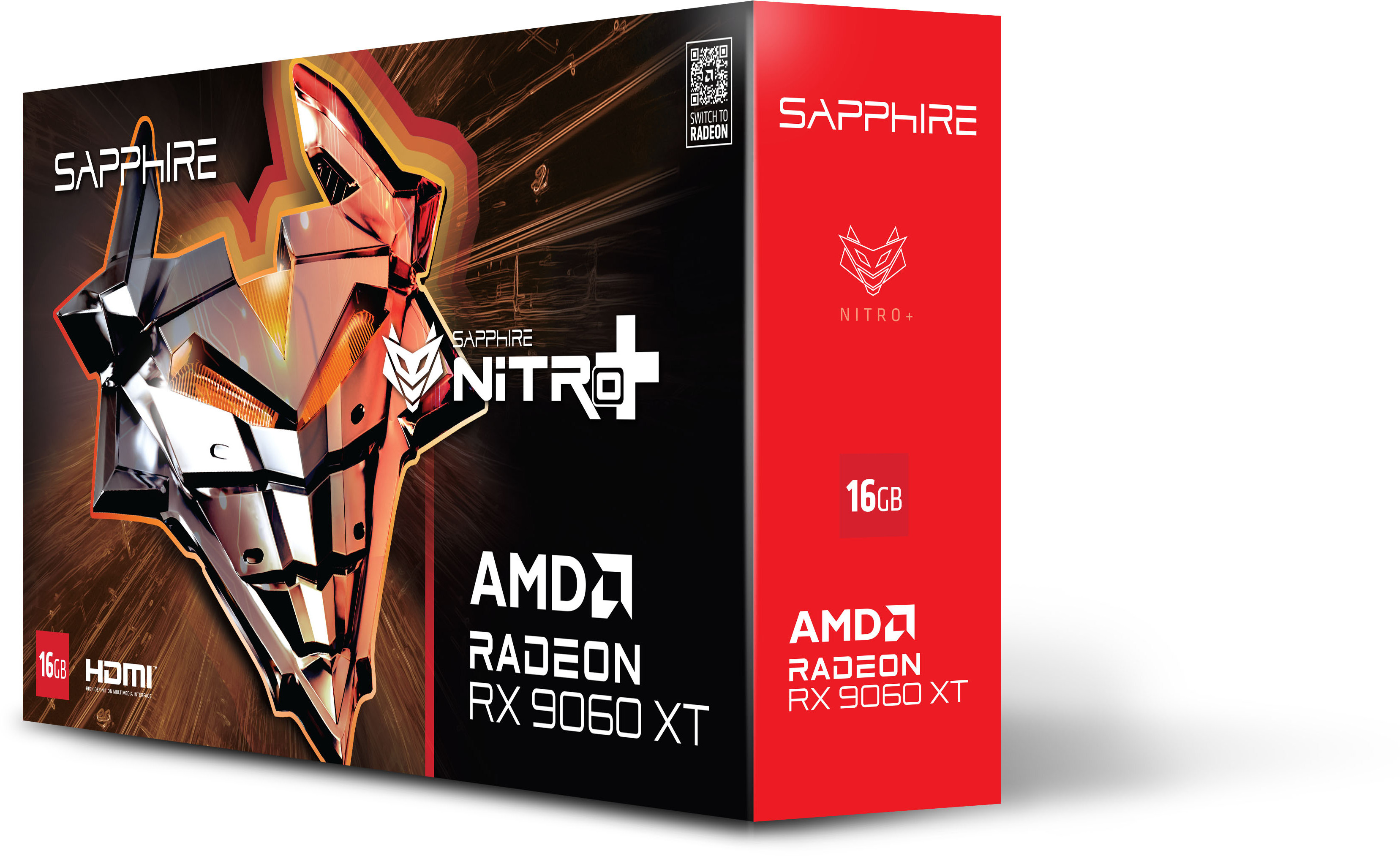 Sapphire - Tarjeta Gráfica Sapphire Radeon RX 9060 XT Nitro+ OC 16GB GDDR6