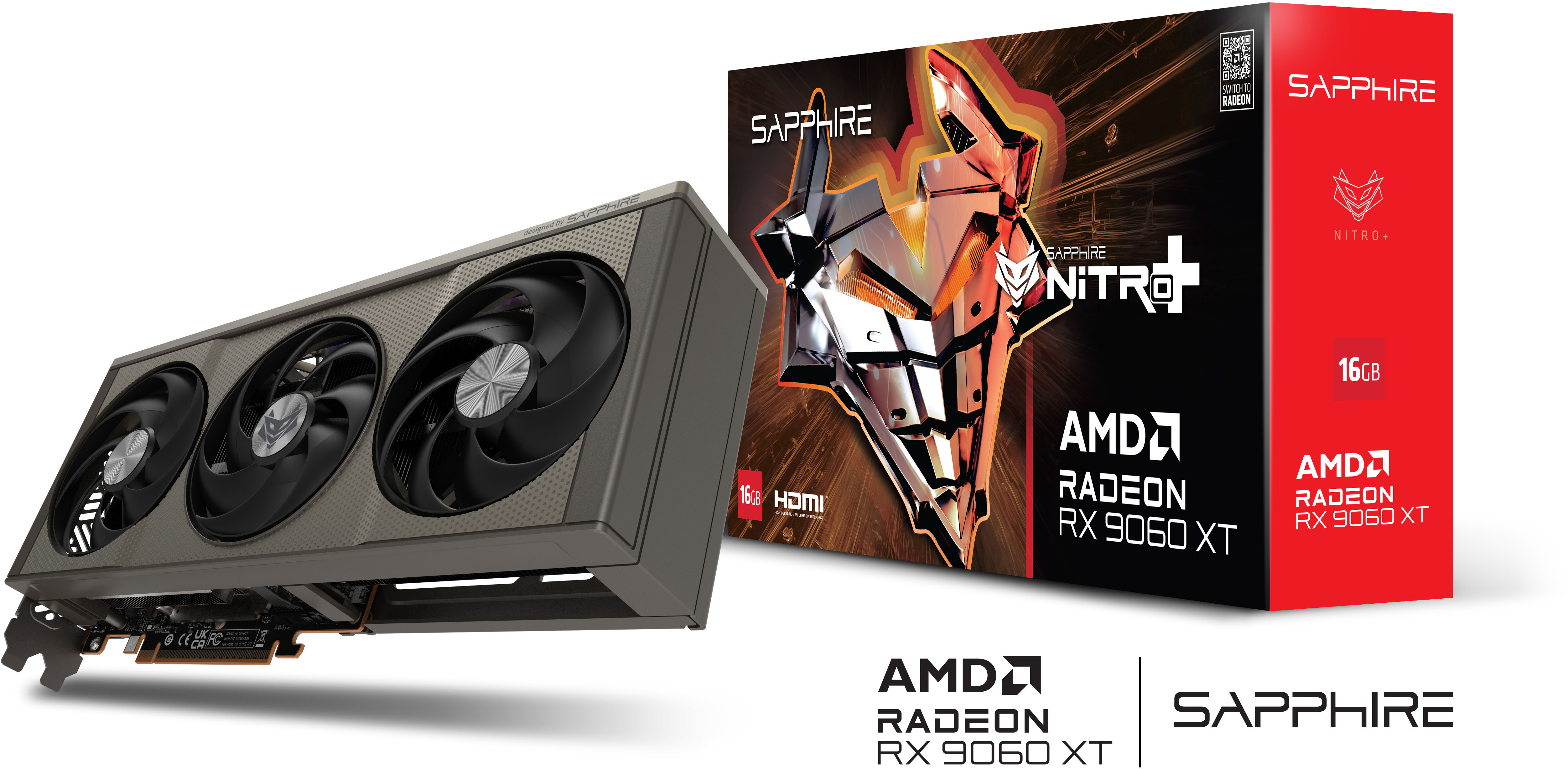 Sapphire - Tarjeta Gráfica Sapphire Radeon RX 9060 XT Nitro+ OC 16GB GDDR6