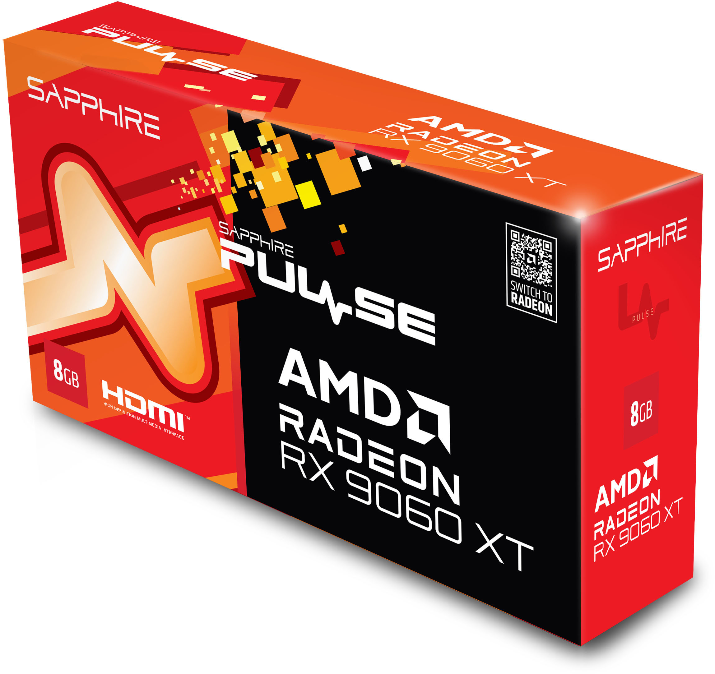 Sapphire - Gráfica Sapphire Radeon RX 9060 XT Pulse 8GB GDDR6