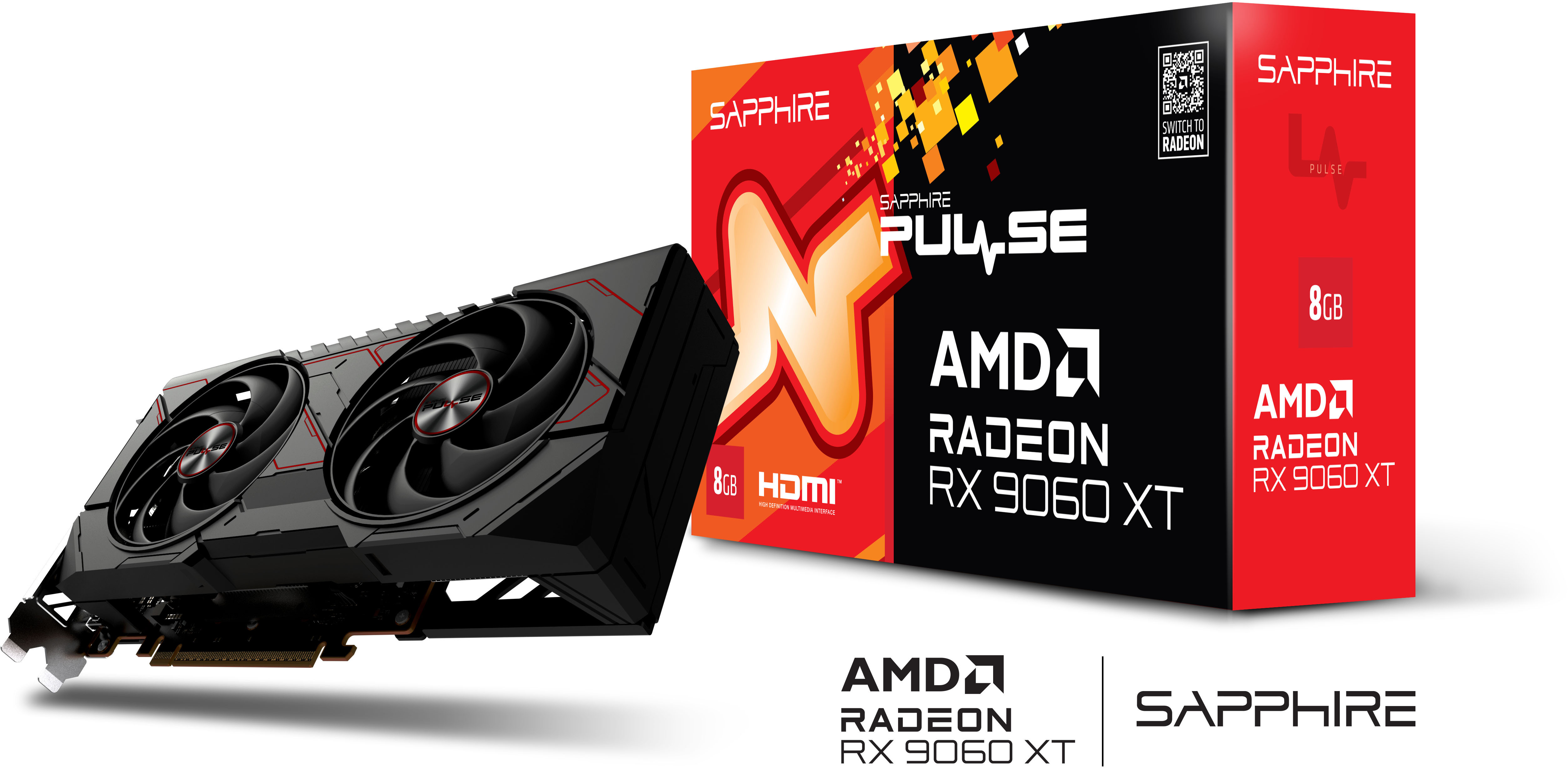 Sapphire - Gráfica Sapphire Radeon RX 9060 XT Pulse 8GB GDDR6