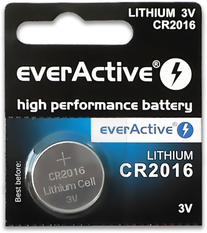 Pilhas everActive Lithium CR2016 3V