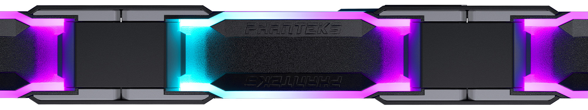 Phanteks - Ventilador Phanteks D30 PWM D-RGB Negro Pack 3 - 120mm