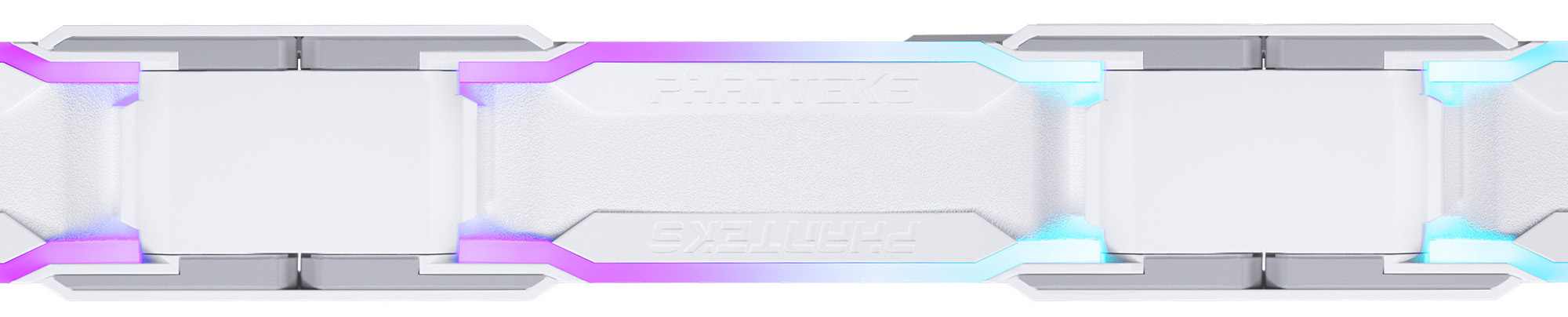 Phanteks - Ventilador Phanteks D30 PWM reverse Airflow D-RGB Blanco Pack 3 - 120mm