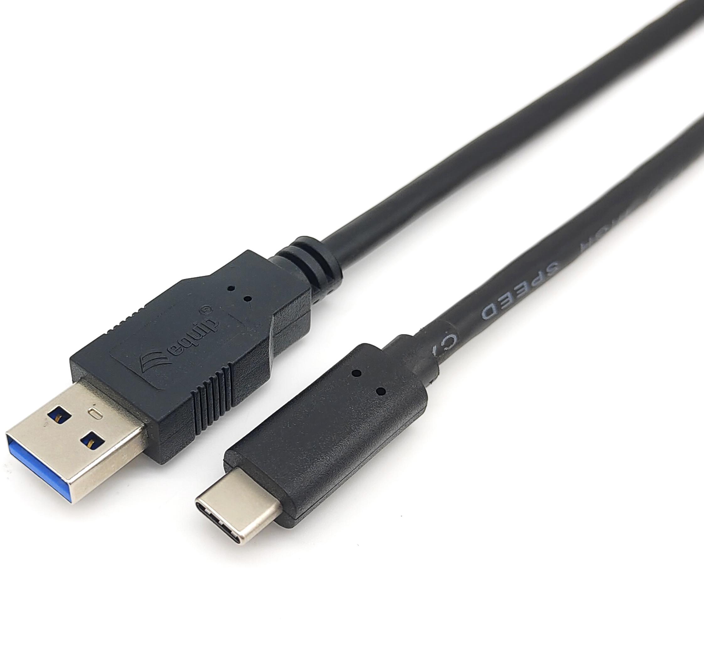 Cable Equip USB- C > USB-A M/M 2 M Negro