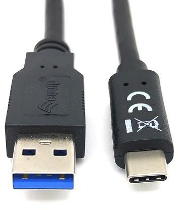 Equip - Cable Equip USB- C > USB-A M/M 2 M Negro