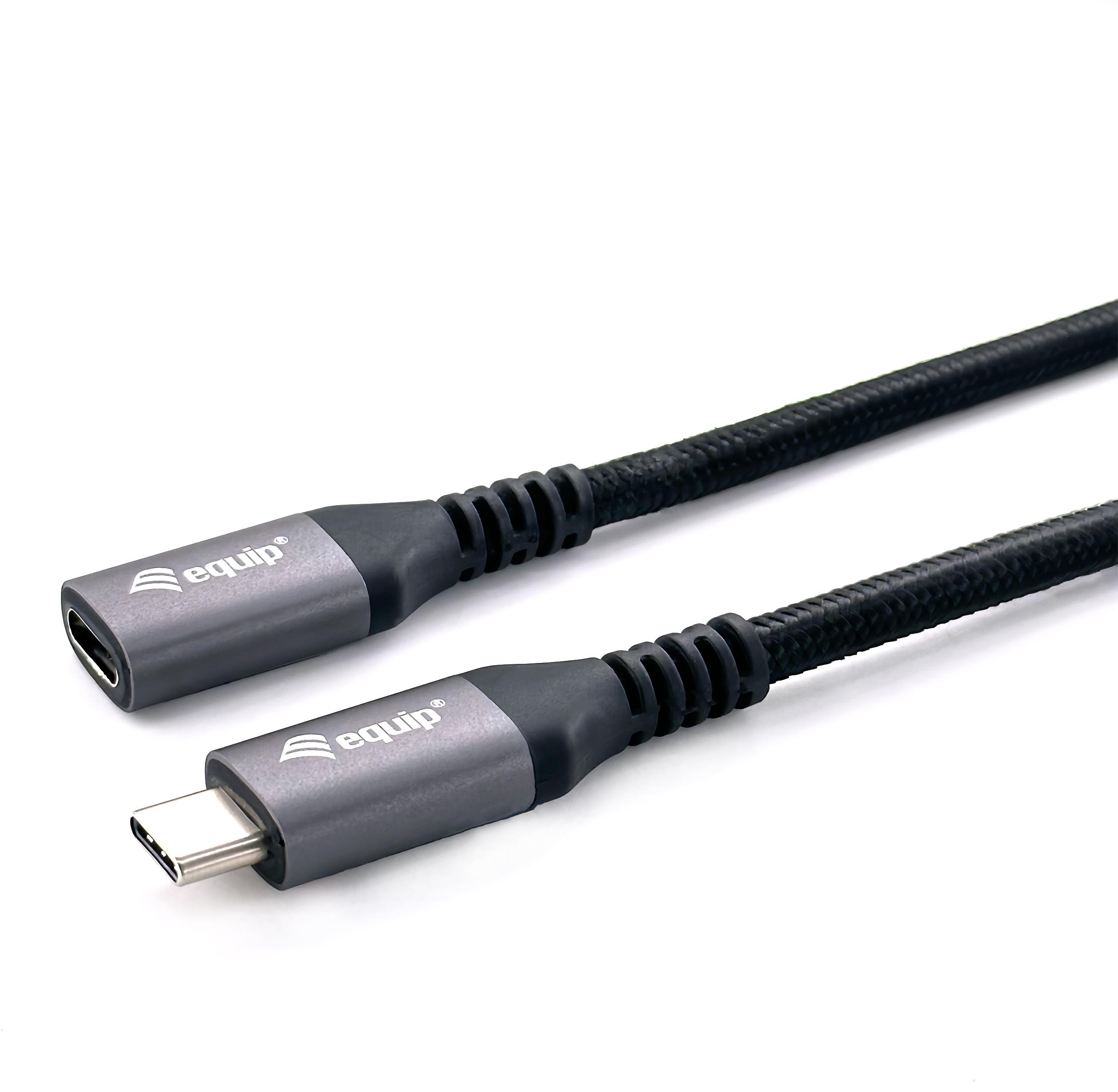 Equip - Cable Equip Extensión USB 3.2 Gen 2 10Gbps, USB-C M/F 1 M Negro