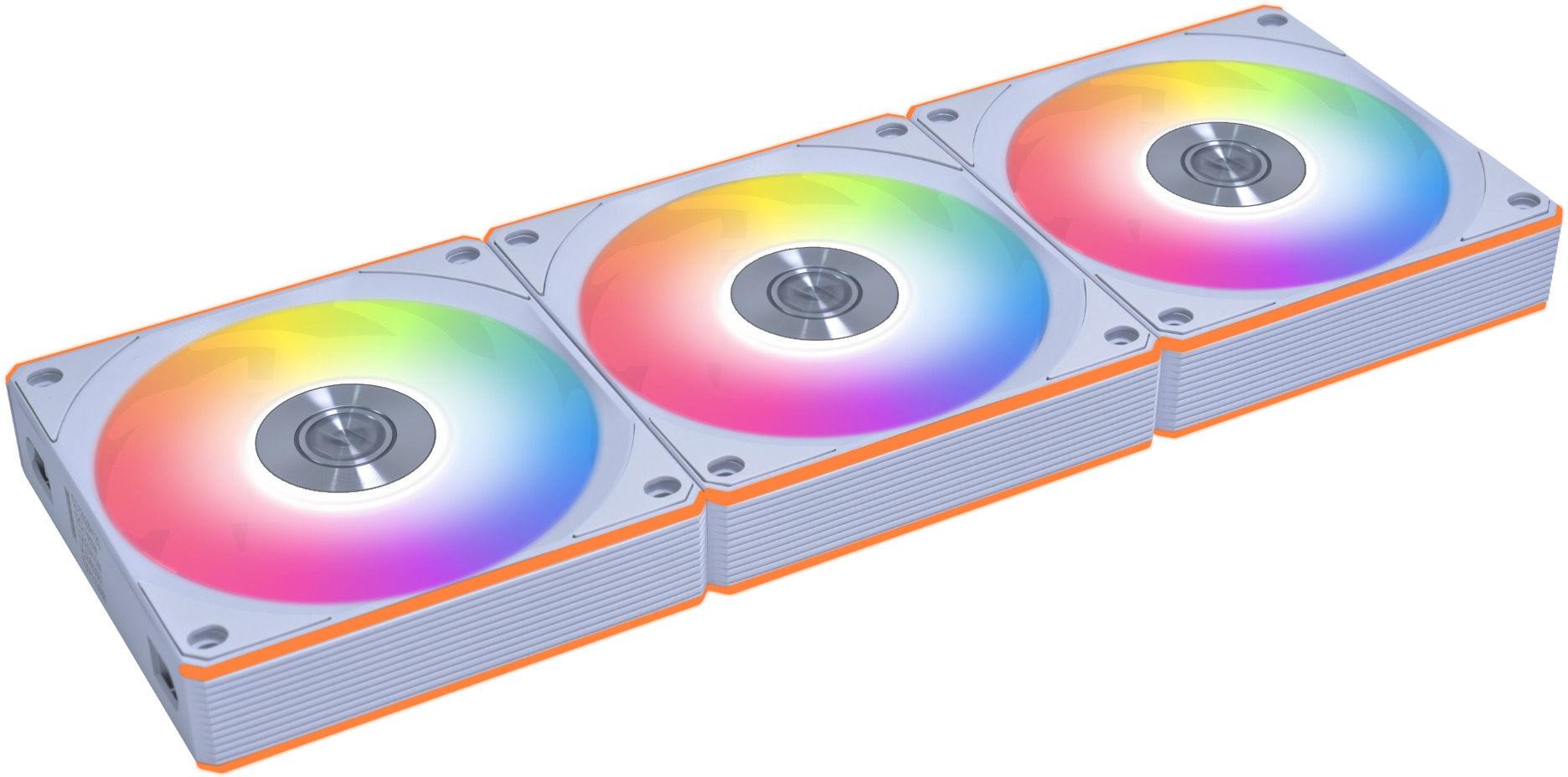Lian Li - Ventilador Lian Li UNI FAN CL120 Wireless RGB Reverse Blade PWM Blanco 120mm (Pack 3)