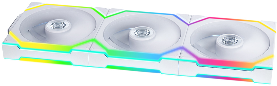 Lian Li - Ventilador Lian Li UNI FAN SL120 Wireless RGB Reverse Blade PWM Blanco 120mm (Pack 3)