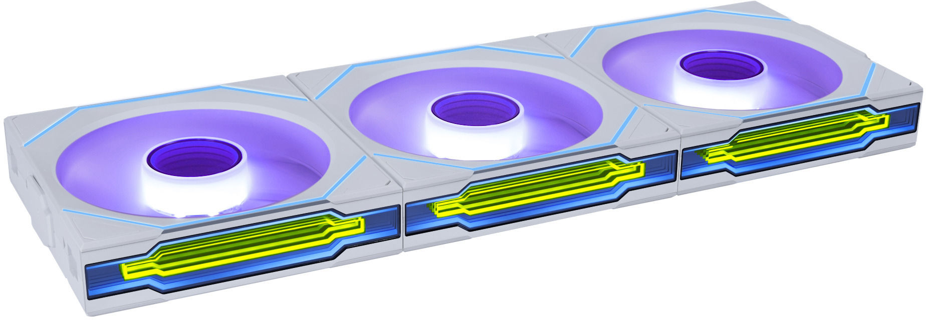 Lian Li - Ventilador Lian Li UNI FAN SL120 Infinity Wireless RGB Reverse Blade PWM Blanco 120mm (Pack 3)
