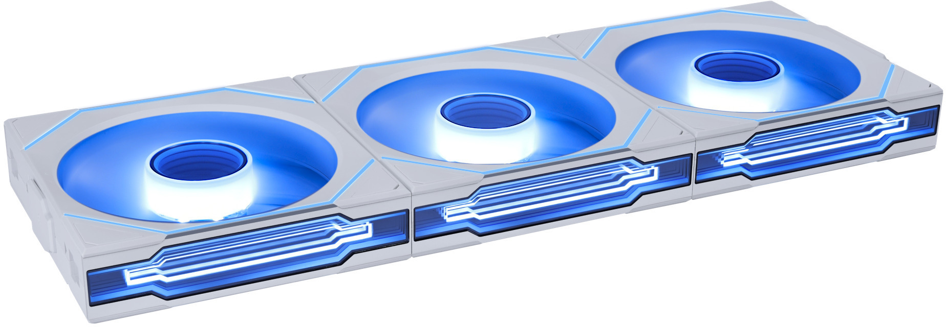 Lian Li - Ventilador Lian Li UNI FAN SL120 Infinity Wireless RGB Reverse Blade PWM Blanco 120mm (Pack 3)