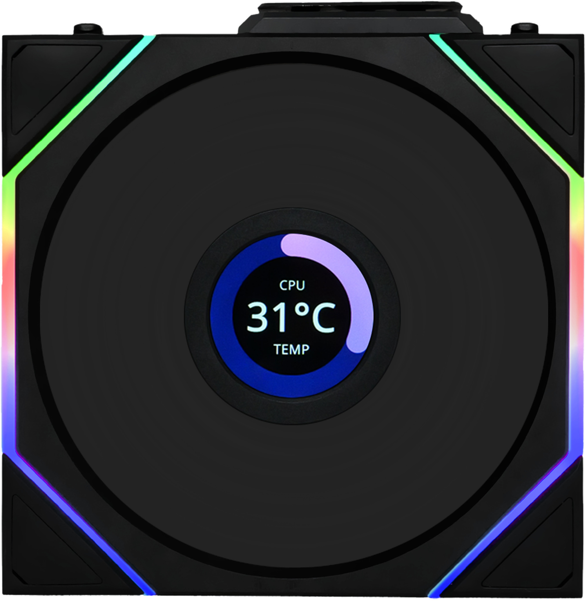 Ventilador Lian Li UNI FAN TL120 LCD Wireless RGB Reverse PWM Negro 120mm