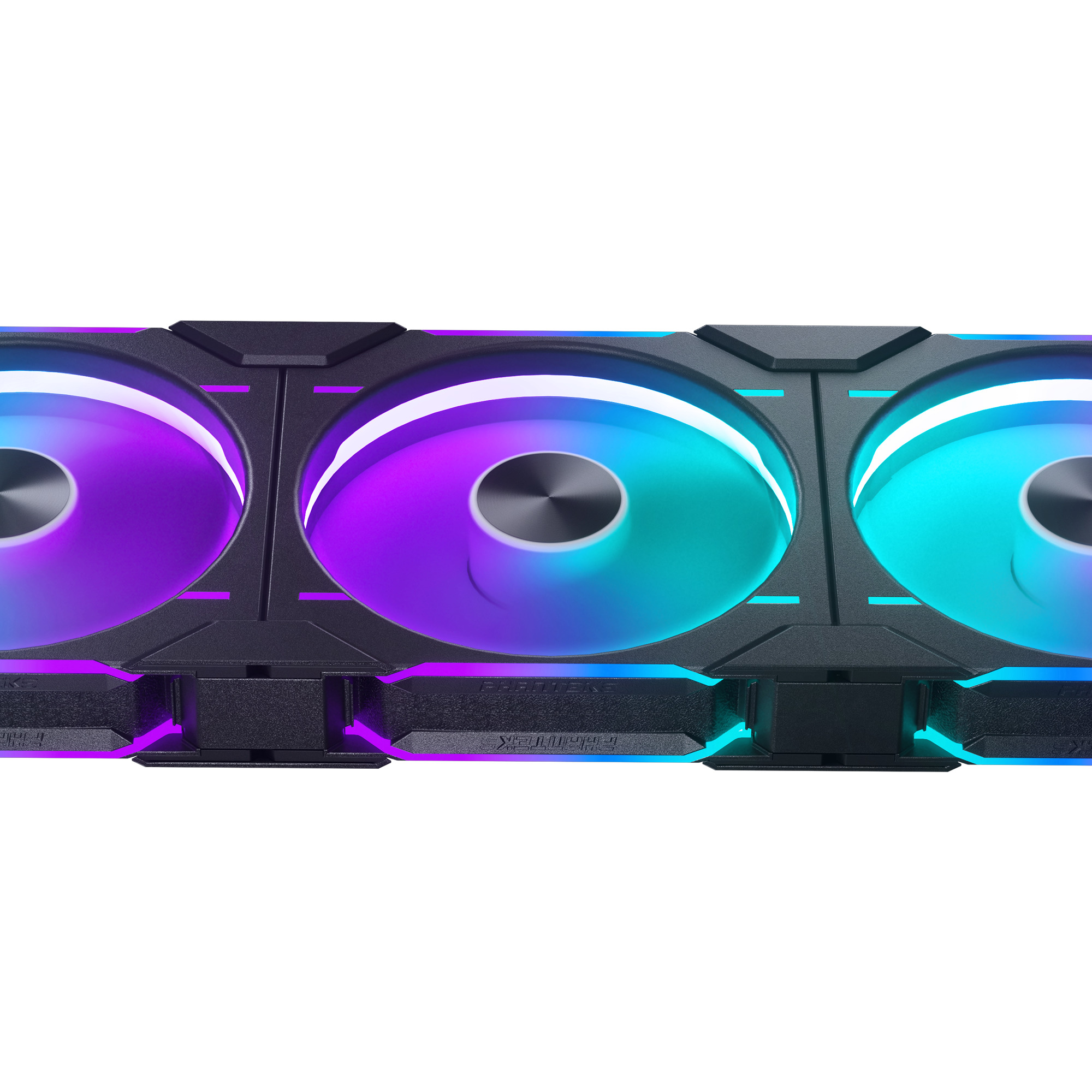 Phanteks - Ventilador Phanteks D30 PWM D-RGB Negro Pack 3 - 140mm