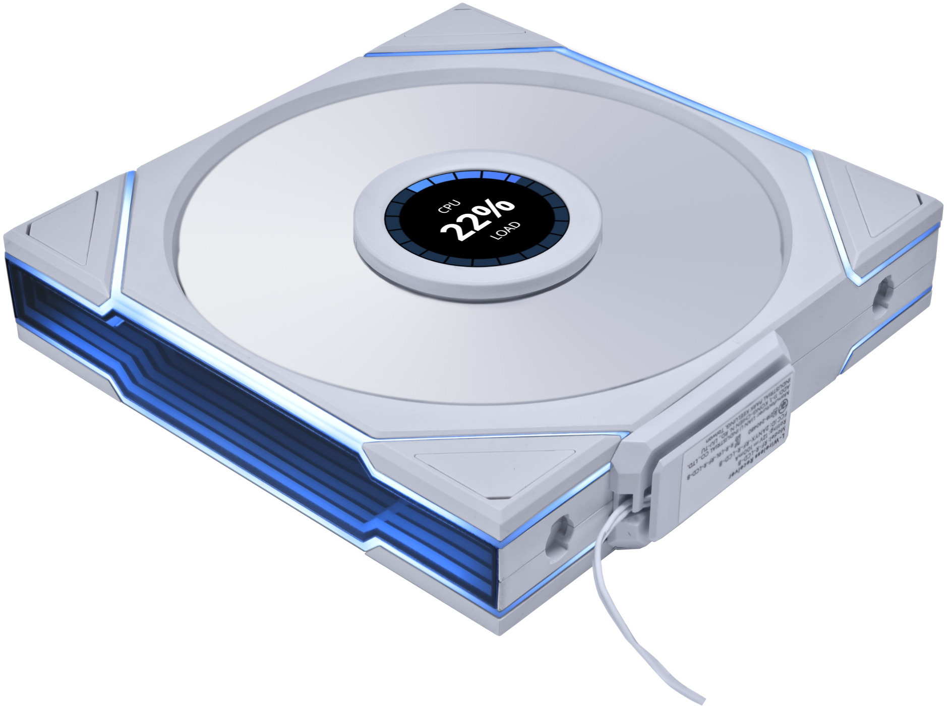Ventilador Lian Li UNI FAN TL140 LCD Wireless RGB PWM Blanco 140mm