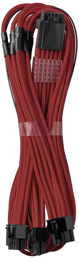 CableMod - Cable CableMod C-Series Pro ModMesh 12VHPWR 3x PCI-e para Asus/Seasonic 60cm Rojo Oscuro