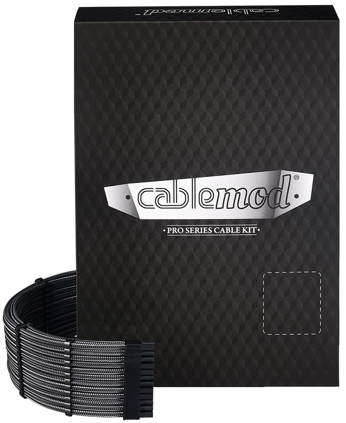 Kit de Cable CableMod C-Series Pro ModMesh 12VHPWR para Corsair RM, RMi, RMx Black Label Carbono