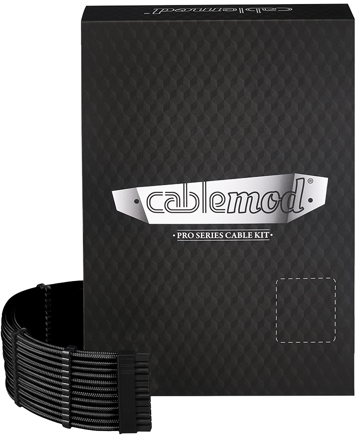 Kit de Cable CableMod C-Series Pro ModMesh 12VHPWR para Corsair RM, RMi, RMx Black Label Negro