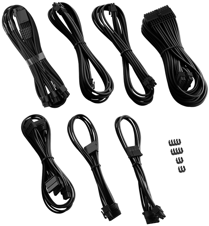 CableMod - Kit de Cable CableMod C-Series Pro ModMesh 12VHPWR para Corsair RM, RMi, RMx Black Label Negro