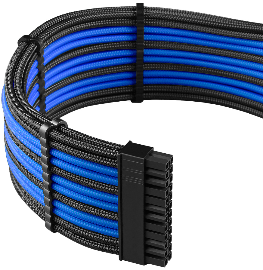 CableMod - Kit de Cable CableMod C-Series Pro ModMesh 12VHPWR para Corsair RM, RMi, RMx Black Label Negro y Azul