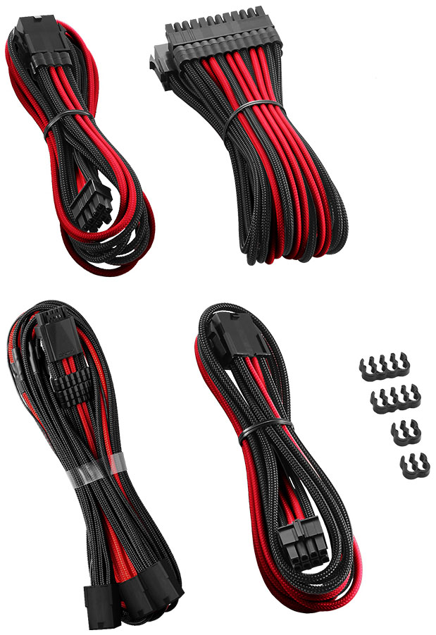 CableMod - Kit Extensión CableMod Pro ModMesh 12VHPWR para 3x PCI-e 45cm Negro Rojo