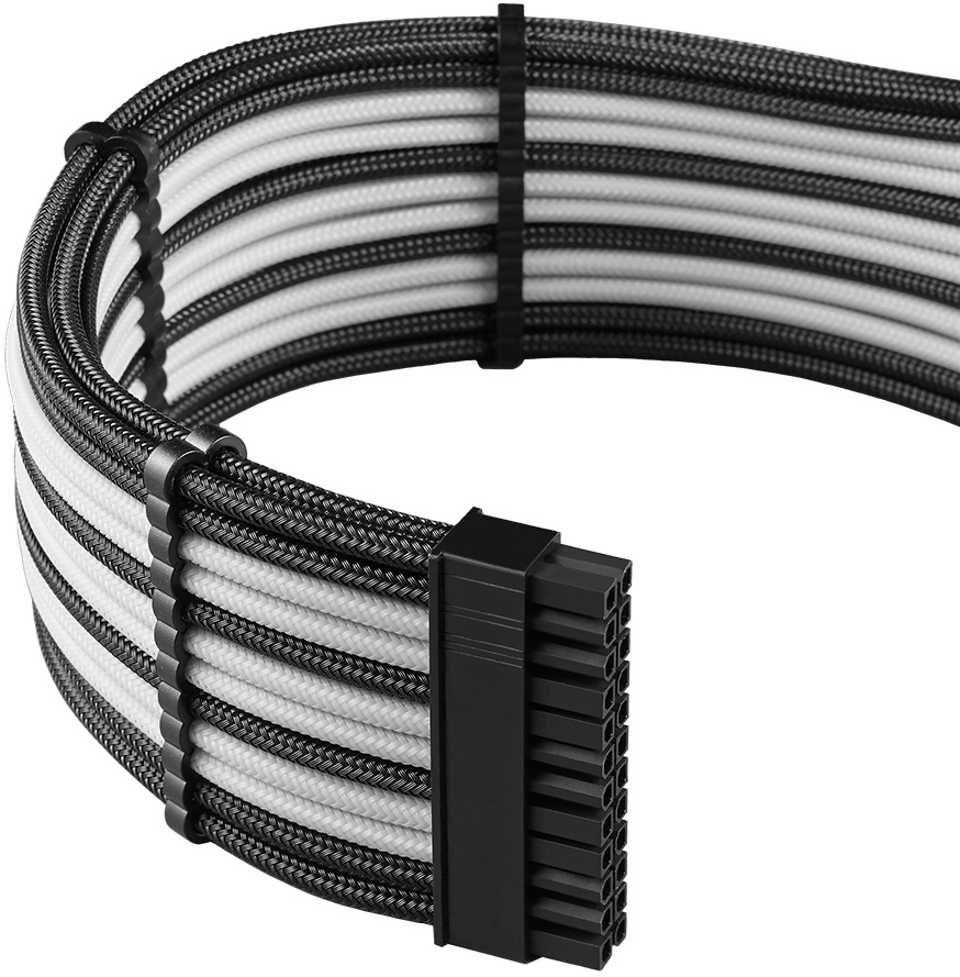 CableMod - Kit de Cable CableMod C-Series Pro ModMesh 12VHPWR para Corsair RM, RMi, RMx Black Label Negro y Blanco