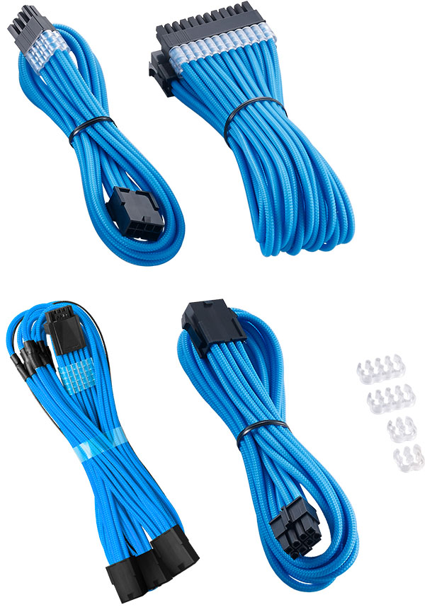CableMod - Kit Extensión CableMod Pro ModMesh 12VHPWR para 3x PCI-e 45cm Azul Claro