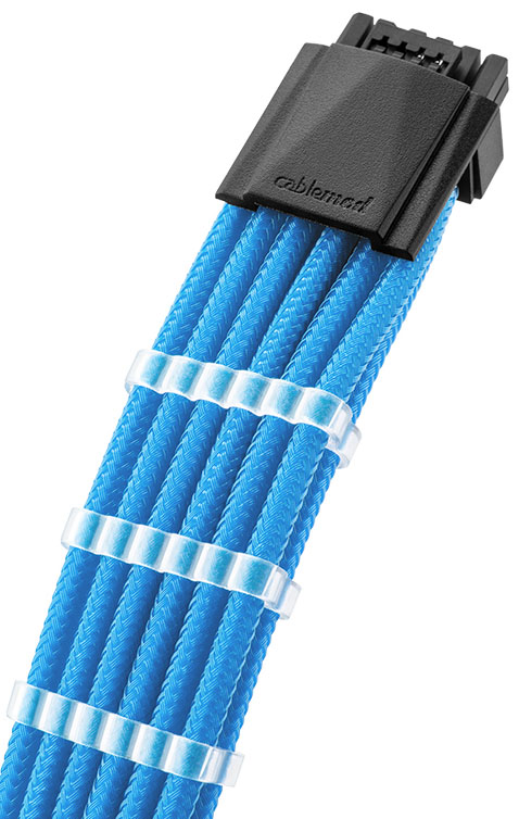 CableMod - Kit Extensión CableMod Pro ModMesh 12VHPWR para 3x PCI-e 45cm Azul Claro