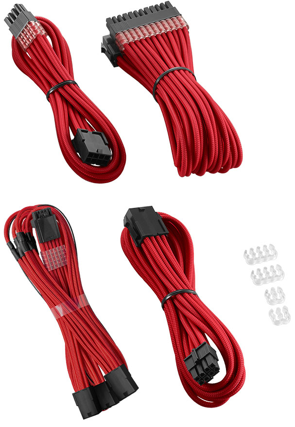 CableMod - Kit Extensión CableMod Pro ModMesh 12VHPWR para 3x PCI-e 45cm Rojo