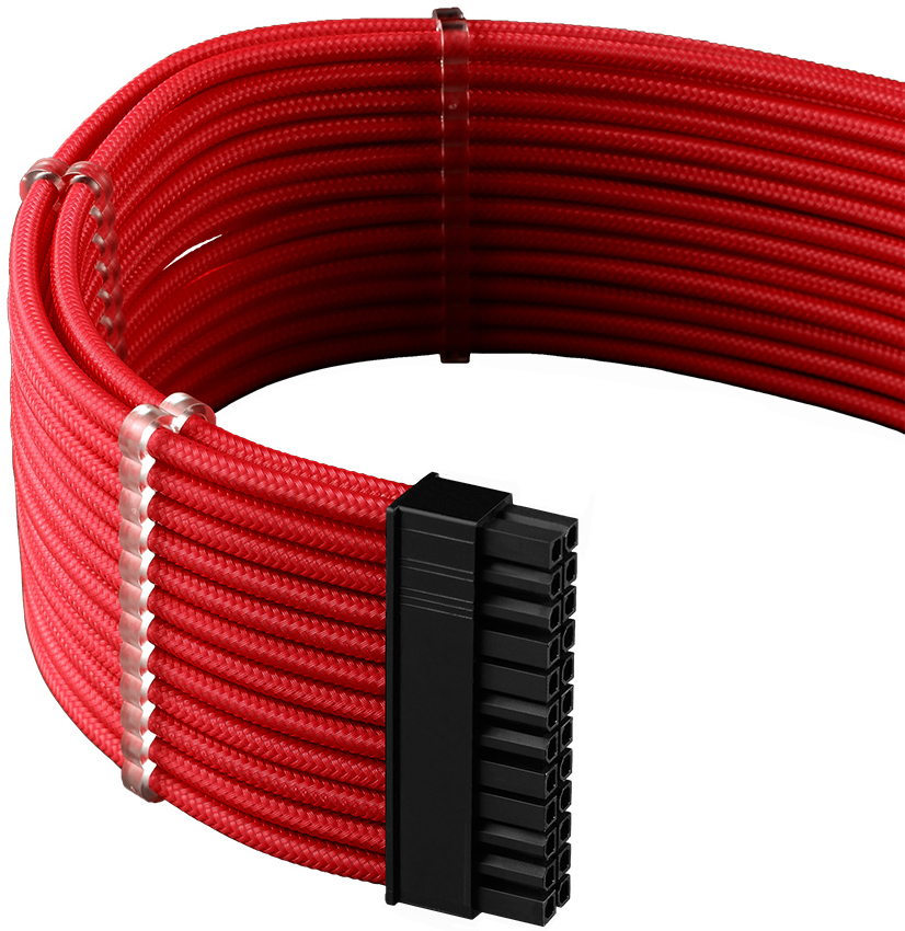 CableMod - Kit de Cable CableMod C-Series Pro ModMesh 12VHPWR para Corsair RM, RMi, RMx Black Label Rojo