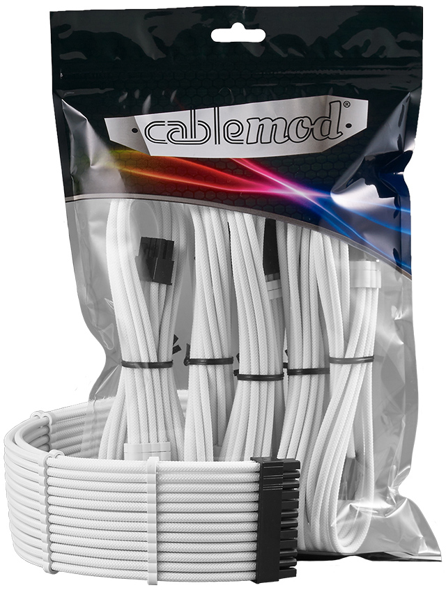 CableMod - Kit Extensión CableMod Pro ModMesh 12VHPWR para 3x PCI-e 45cm Blanco