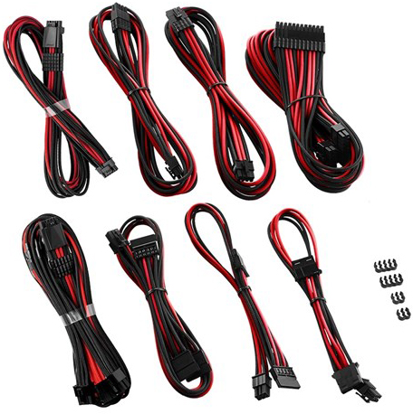 CableMod - Kit de Cables Duplo CableMod RT-Series Pro ModMesh 12VHPWR para ASUS/Seasonic Negro y Rojo