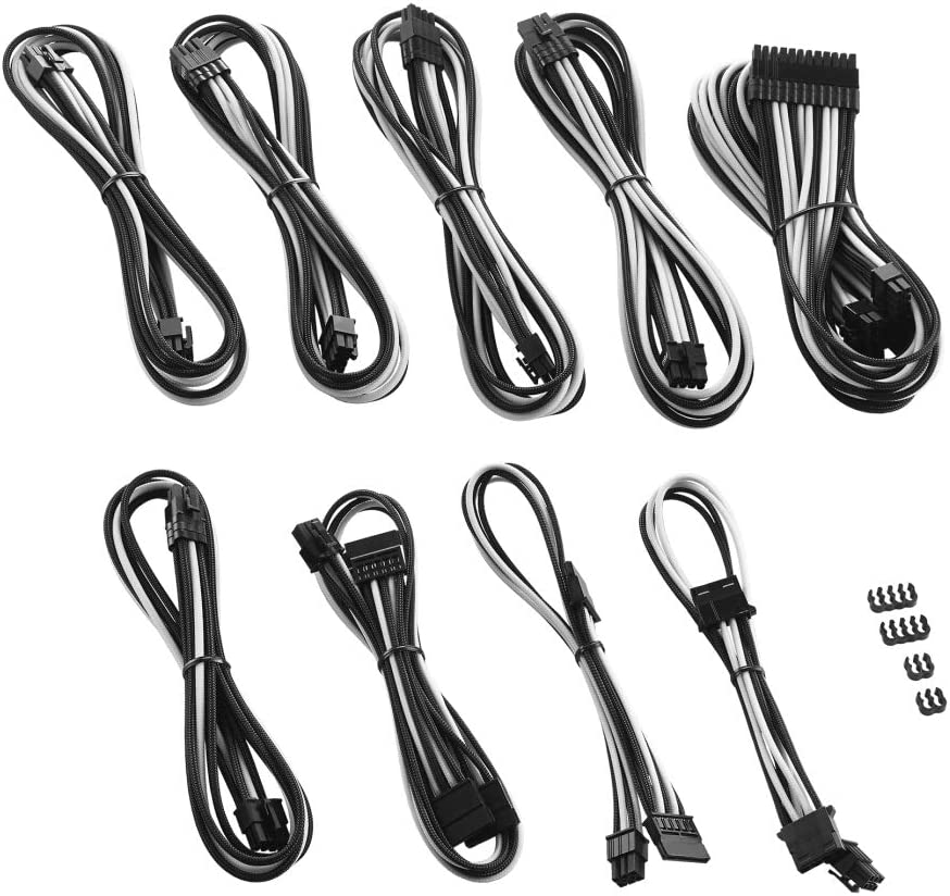 CableMod - Kit de Cables Duplo CableMod RT-Series Pro ModMesh 12VHPWR para ASUS/Seasonic Negro y Blanco