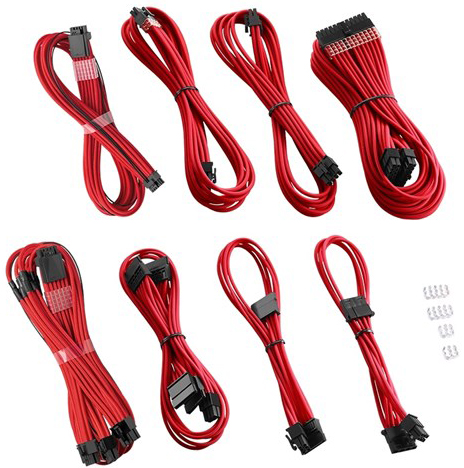 CableMod - Kit de Cables Duplo CableMod RT-Series Pro ModMesh 12VHPWR para ASUS/Seasonic Rojo