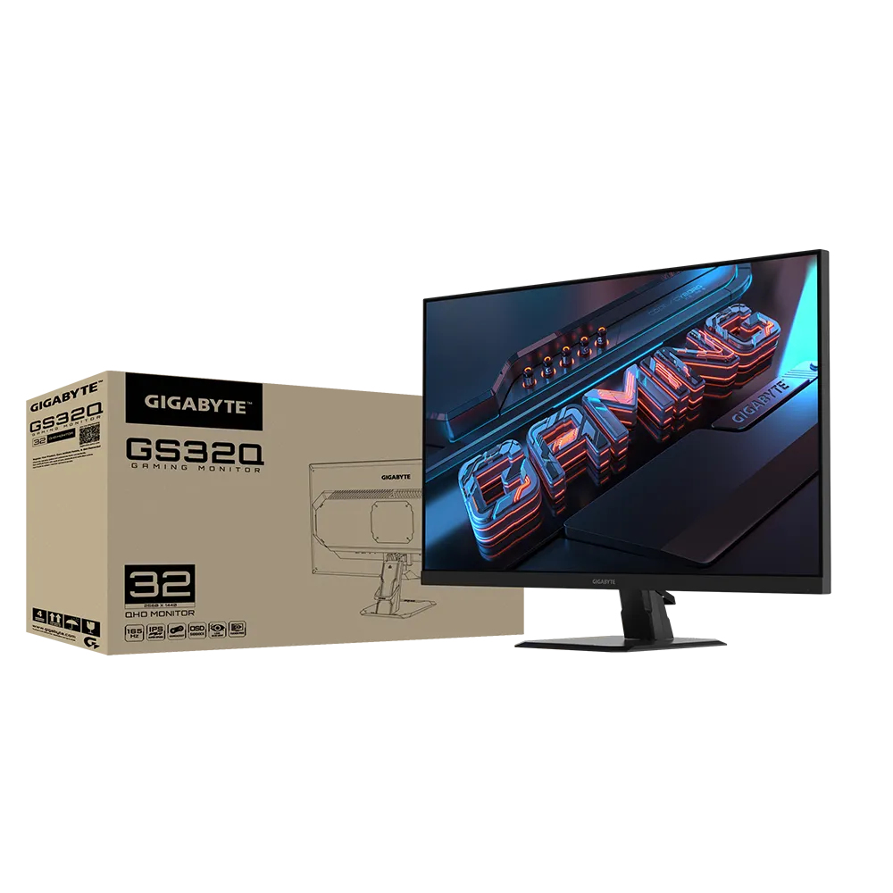 Gigabyte - Monitor Gigabyte 32" GS32Q IPS QHD 165Hz ( 170Hz OC ) 1ms FreeSync Premium