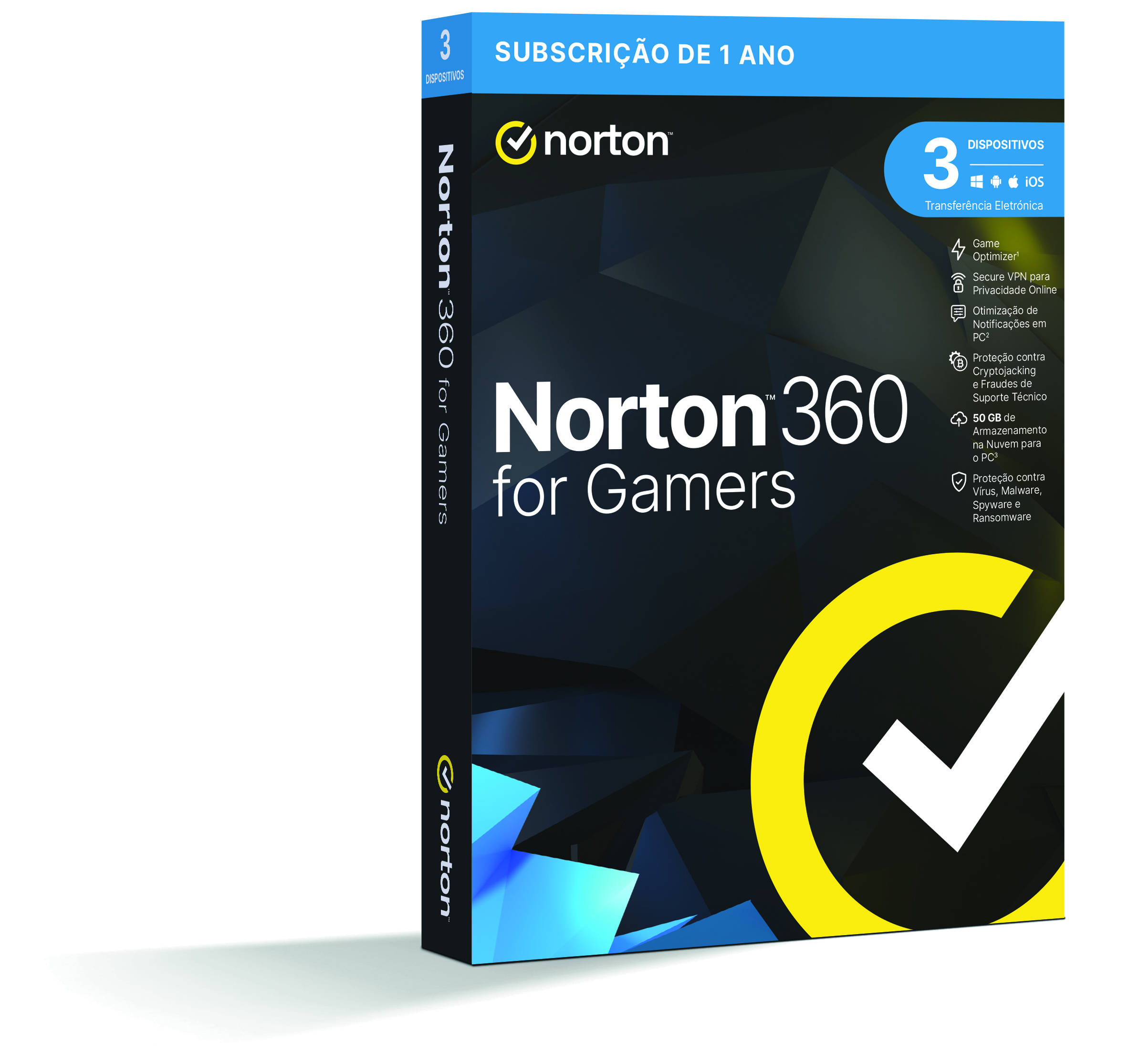 Norton 360 para Gamers Cloud 50 GB (1 usuario / 3 dispositivos / 1 año)