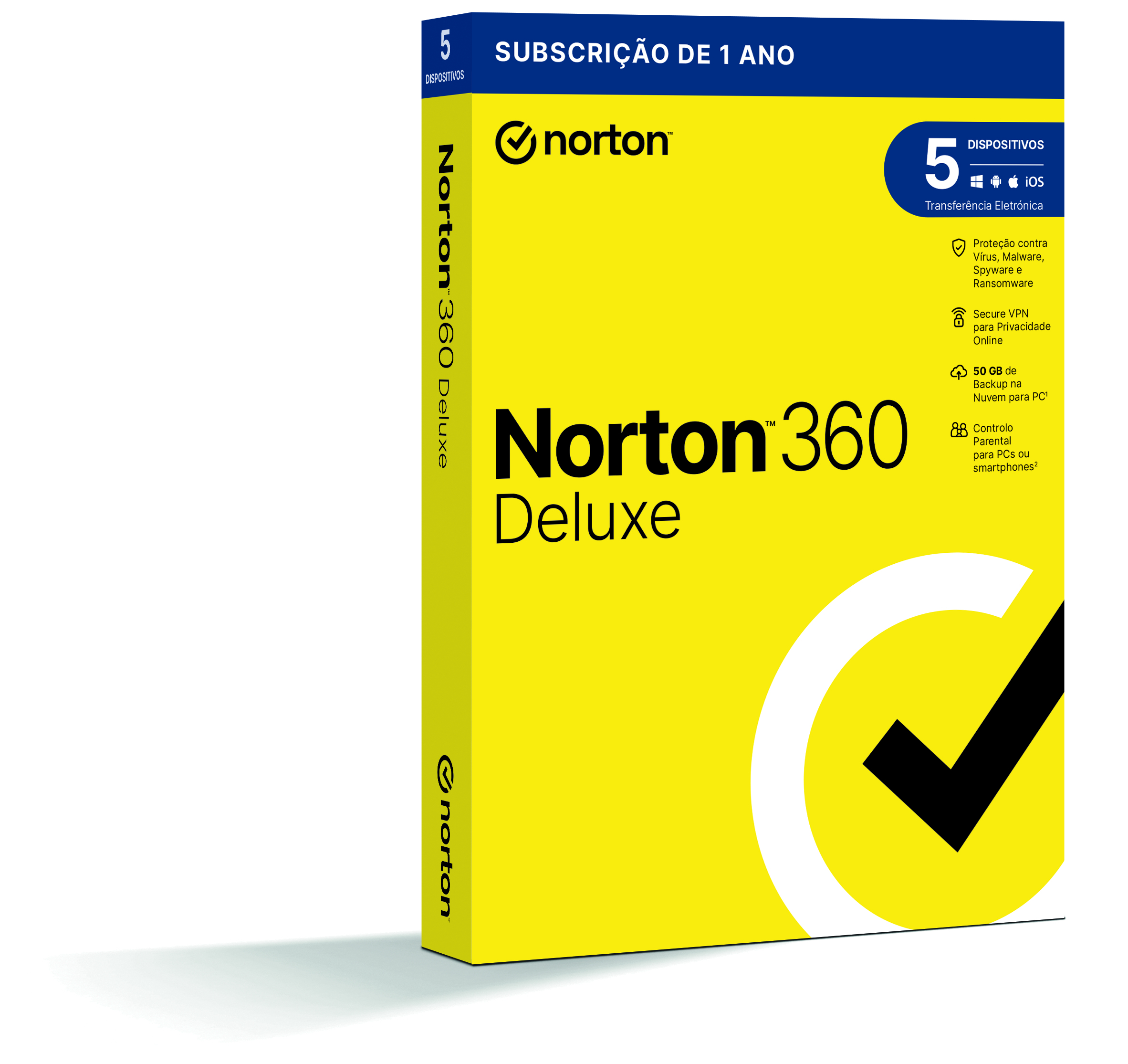 Norton - Norton 360 Deluxe Cloud 50 GB (1 usuario / 5 dispositivos /1 año)