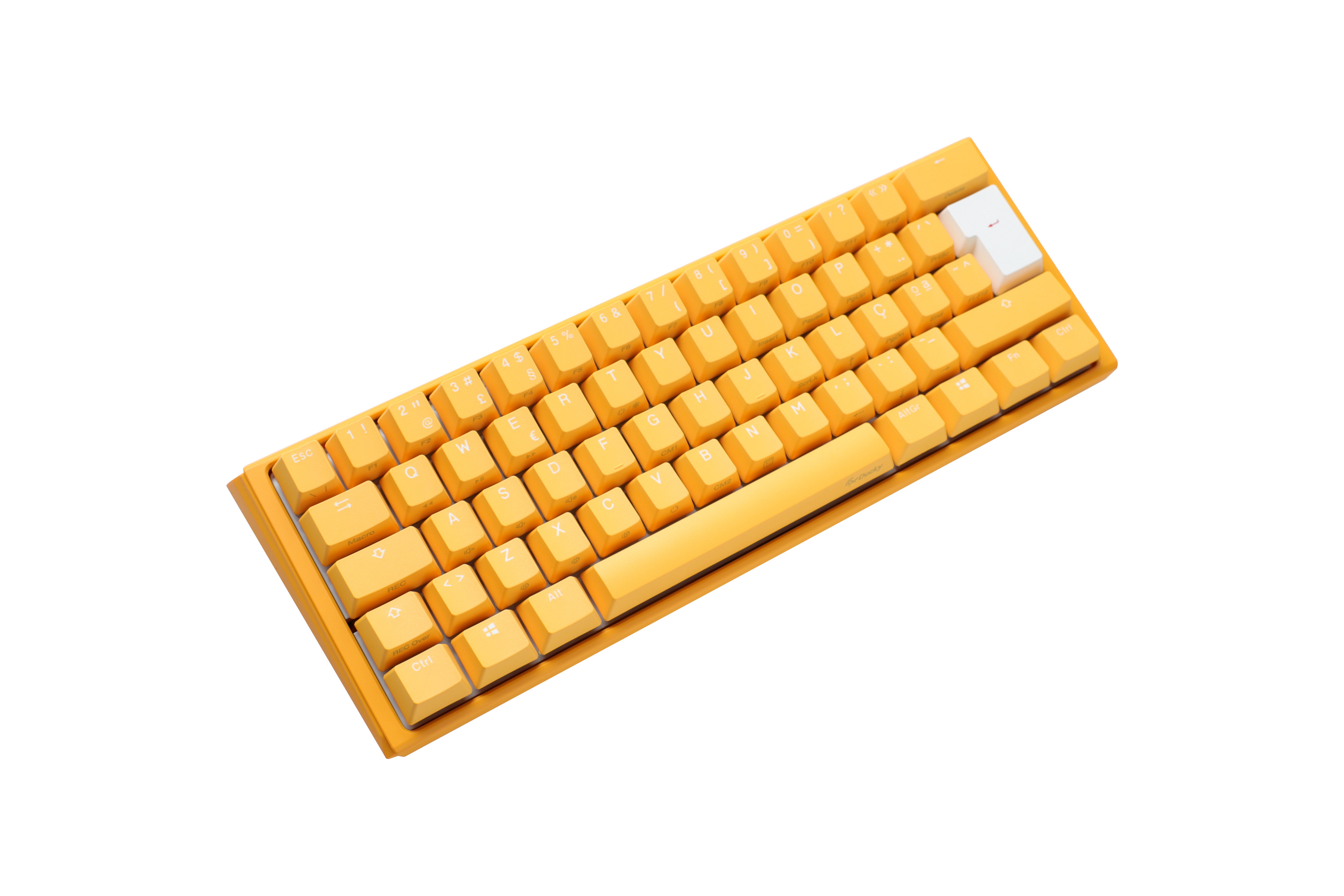 Ducky - Teclado Ducky One 3 Yellow Ducky Mini 60%, Hot-swappable, MX-Brown, RGB, PBT - Mecánico (DE)